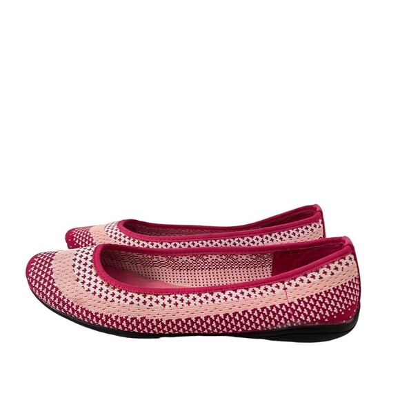 Adrienne Vittadini Womens Size 8 Pink Knit Ballet Flats - Picture 4 of 7